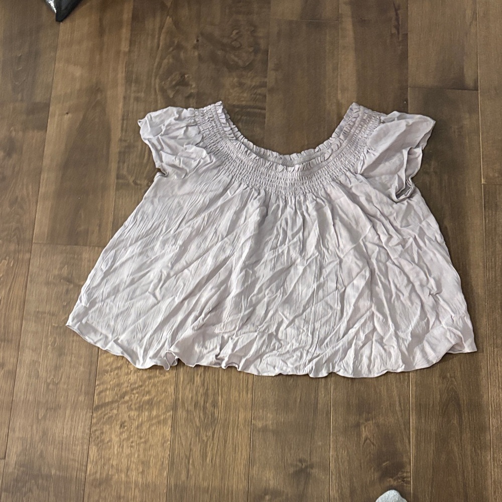 Light Pink Ruffled Top